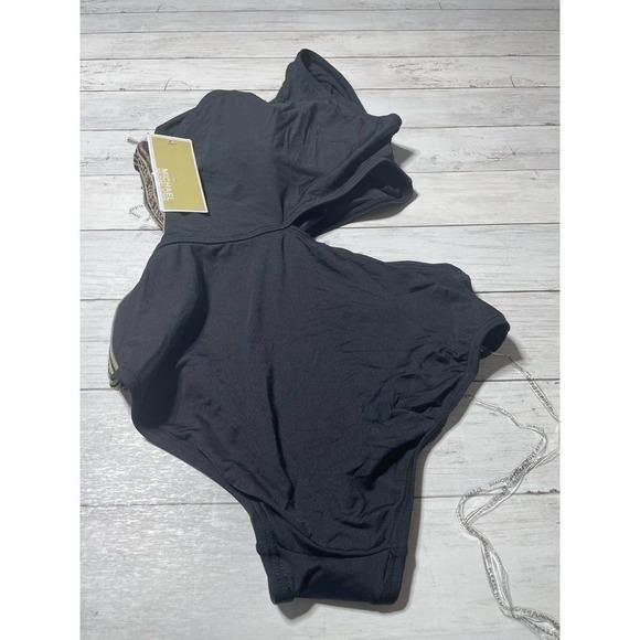 Michael Kors women’s bathingsuit Logo Cutout One-Shoulder One-Piece Swimsuit 8 - Picture 6 of 7